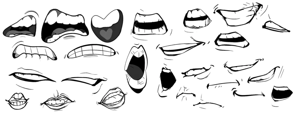 Expressions pour pouvoir desiner une bouche