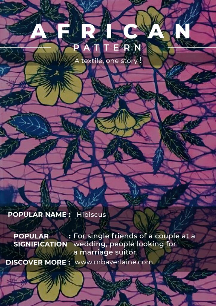 Hibiscus: For single friends of a couple at a wedding, people looking for a marriage suitor.