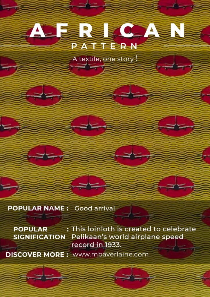 Good arrival: This loincloth is created to celebrate Pelikaan's World airplane speed record in 1933.