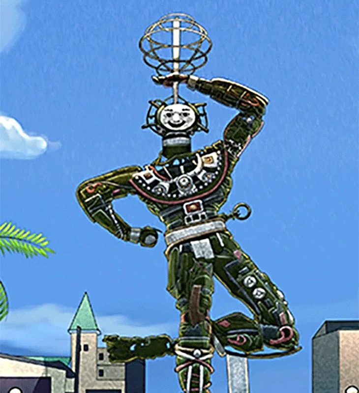 Illustration de la statue de la Liberté à Douala Cameroun. Commander un dessin illustratif.